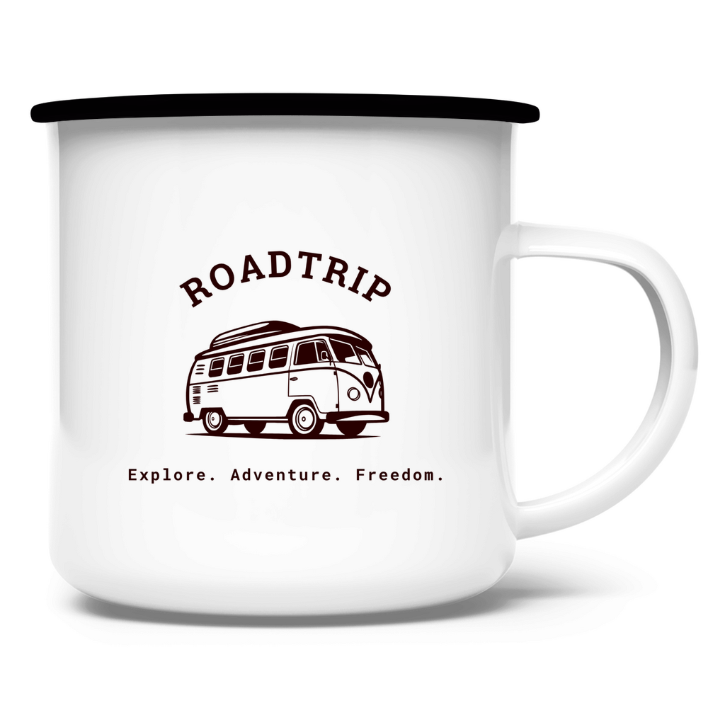 Roadtrip / Emaille-Tasse