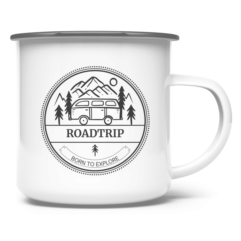 Roadtrip / Emaille-Tasse
