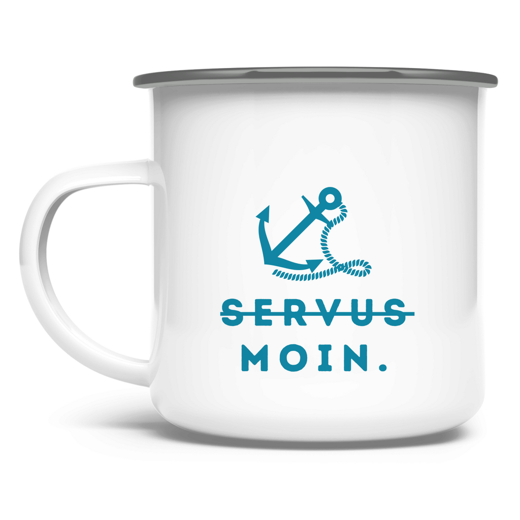 Moin / Emaille-Tasse