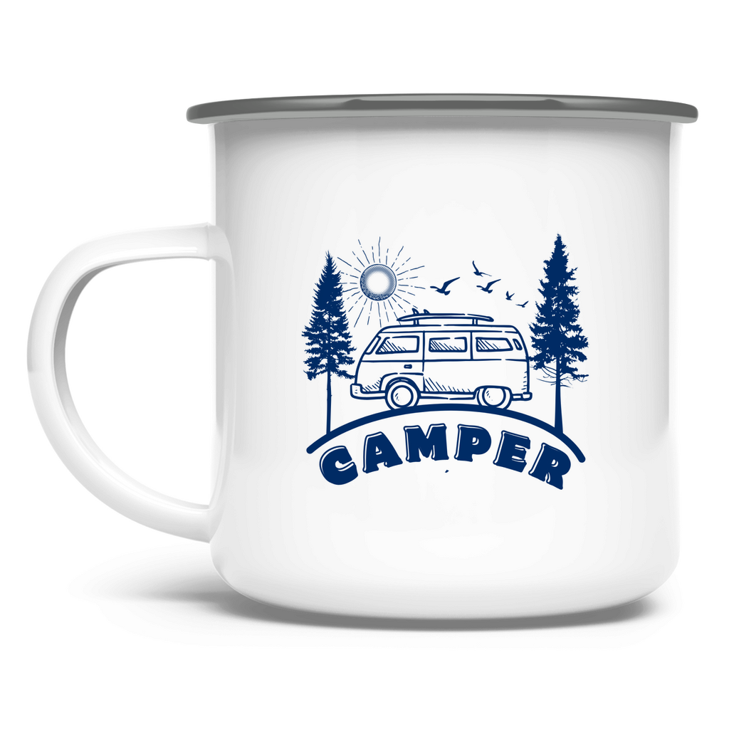 Camper / Emaille-Tasse
