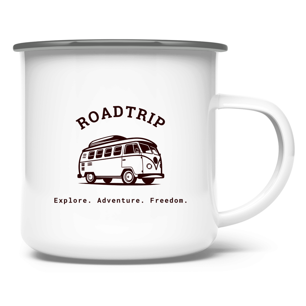 Roadtrip / Emaille-Tasse