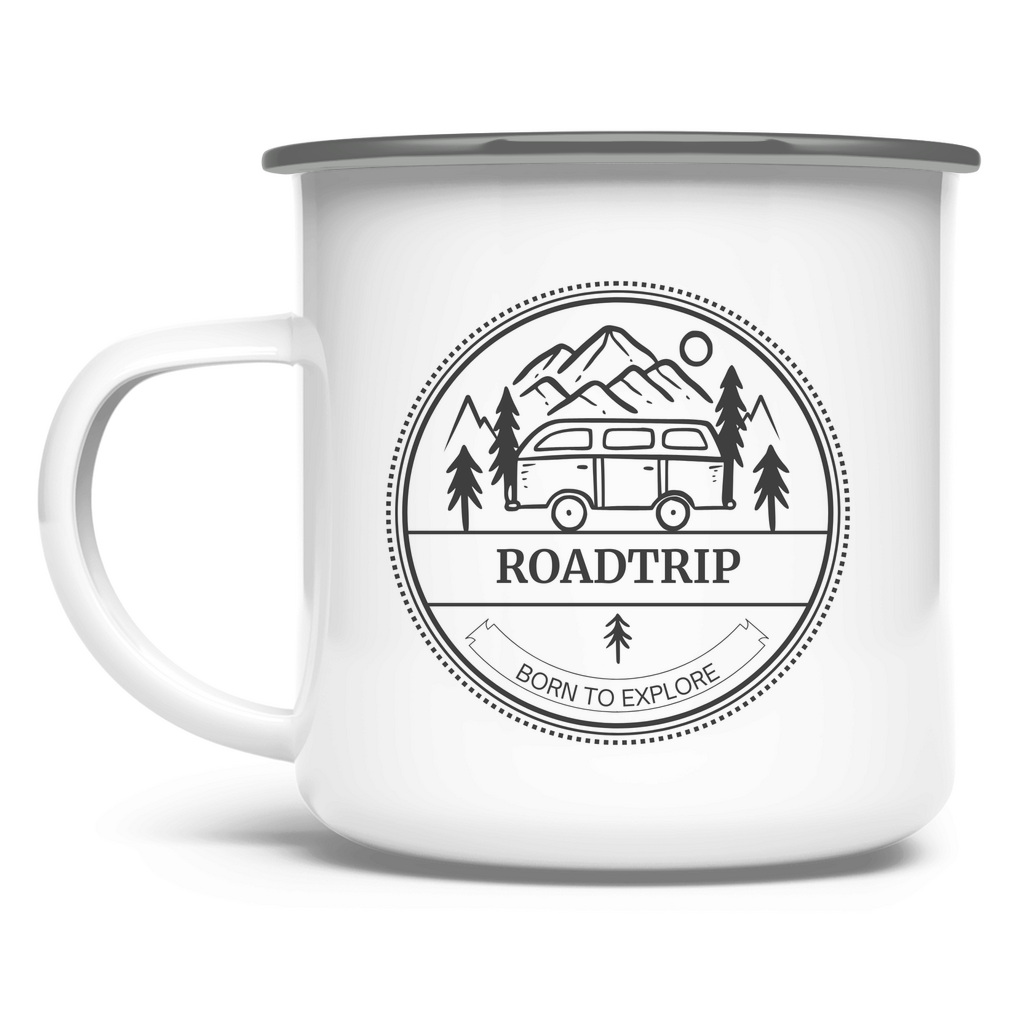 Roadtrip / Emaille-Tasse