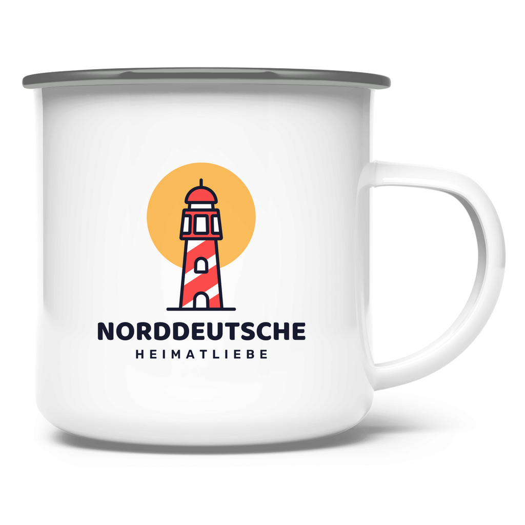 Norddeutsche Heimatliebe / Emaille-Tasse
