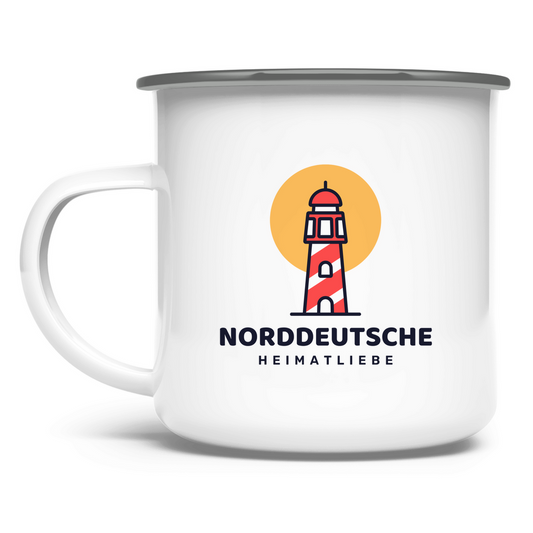Norddeutsche Heimatliebe / Emaille-Tasse