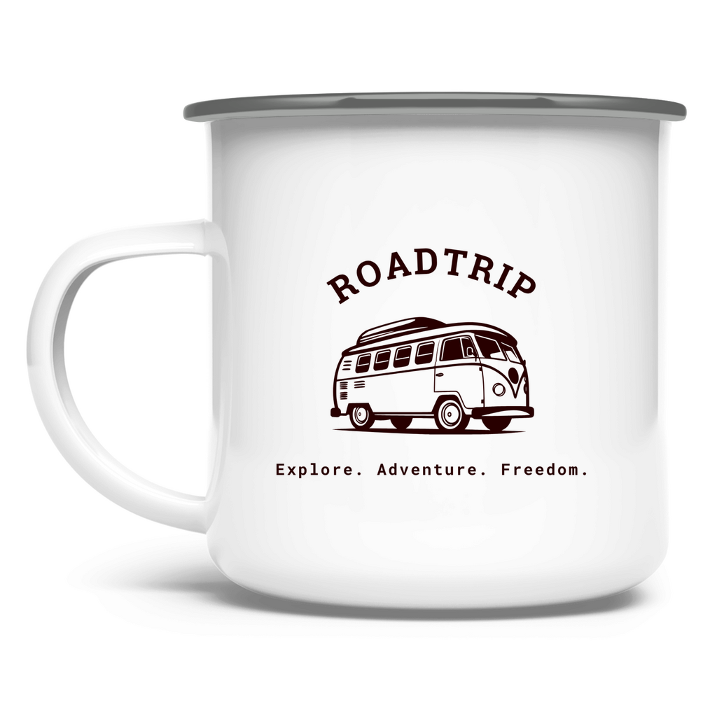 Roadtrip / Emaille-Tasse