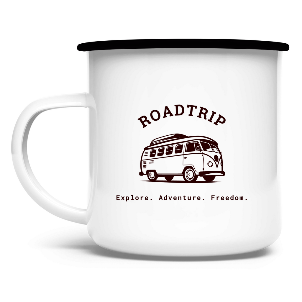 Roadtrip / Emaille-Tasse