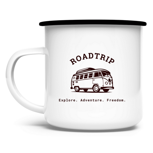 Roadtrip / Emaille-Tasse