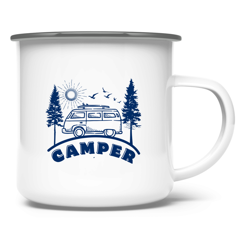 Camper / Emaille-Tasse